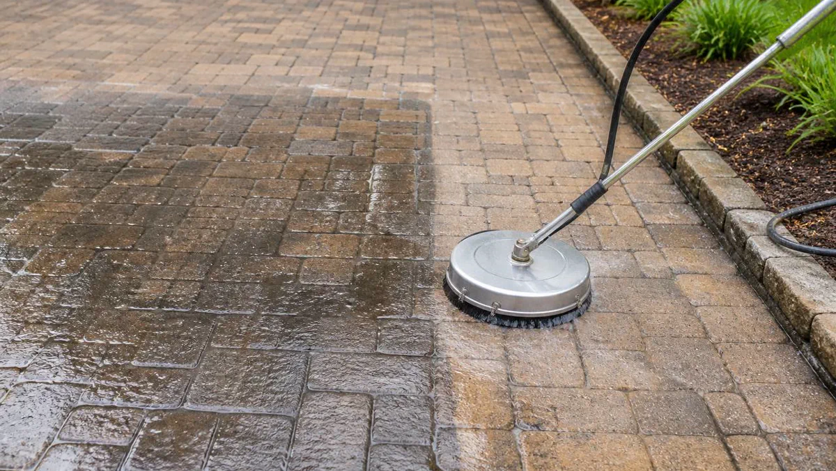Before-service condition for Sarasota Paver Sealing